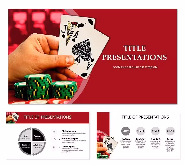 Rule Card Games PowerPoint Template - Presentation