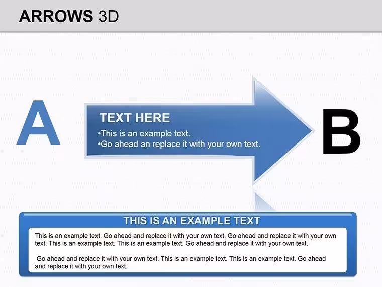 3D Arrows PowerPoint Diagrams - Instant Download