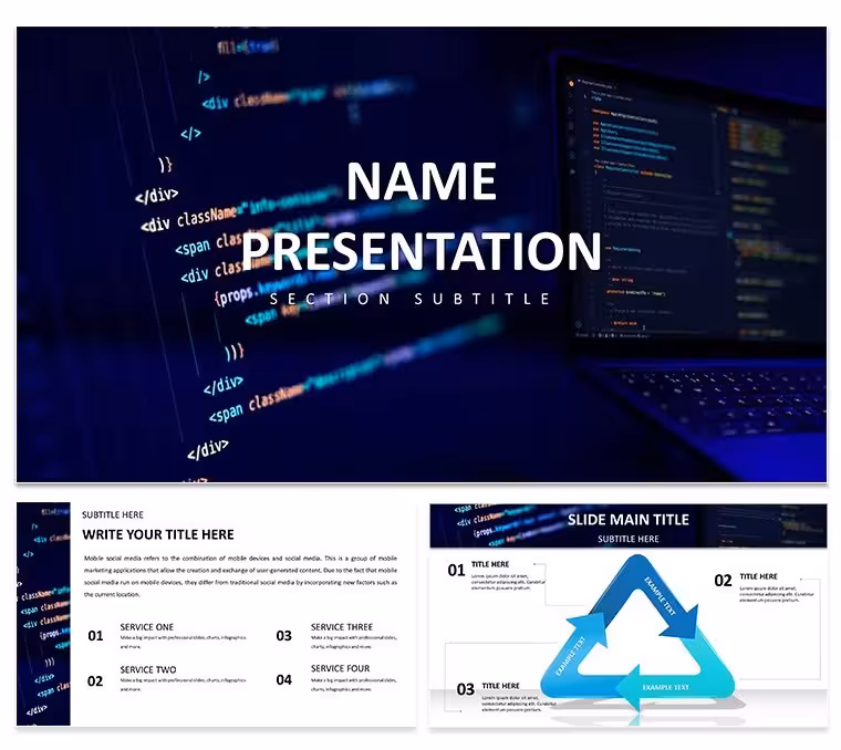Web Developer PowerPoint Template Showcase