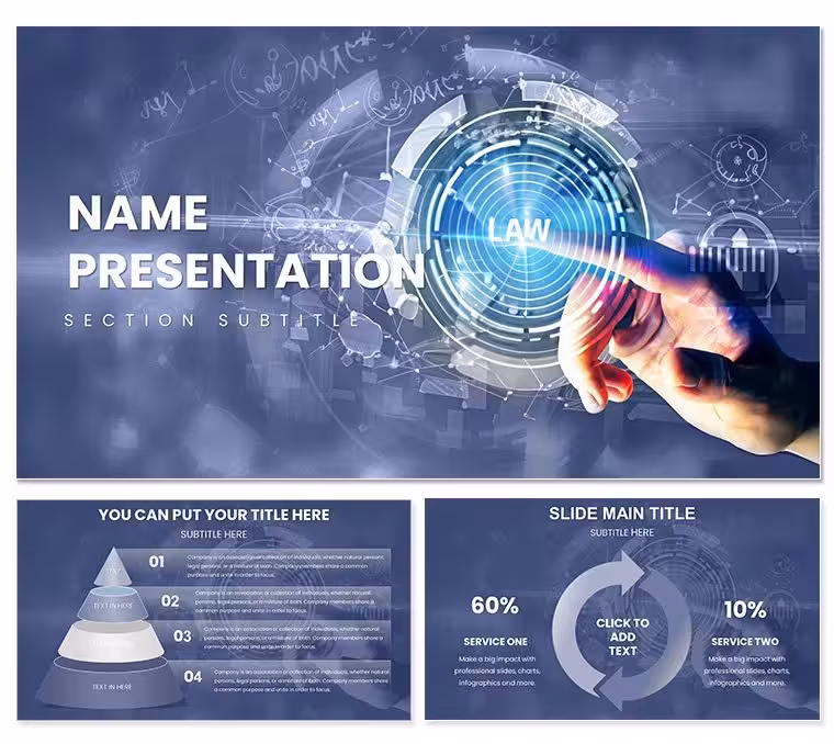 Law Keynote Template: Persuade with Poise