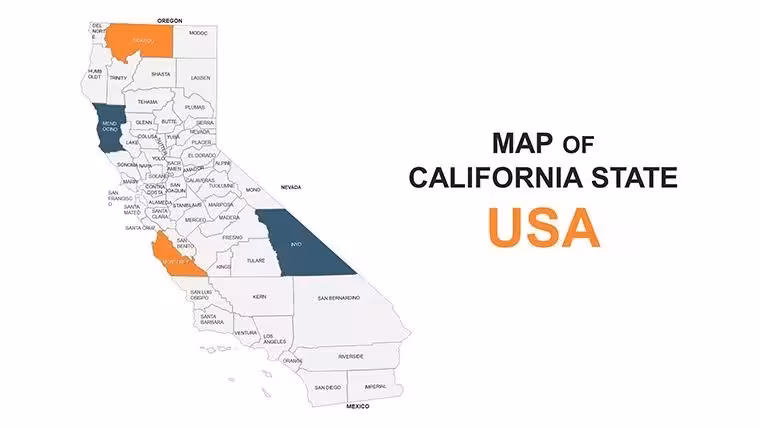 California Map Keynote Template - Fully Editable