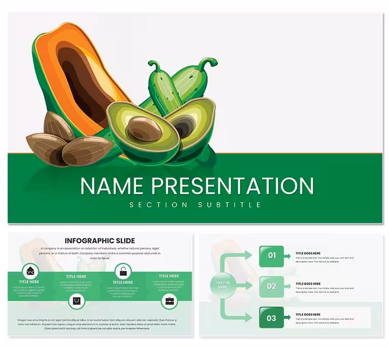 Vitamin E Foods Keynote Template: Nourish Your Presentations