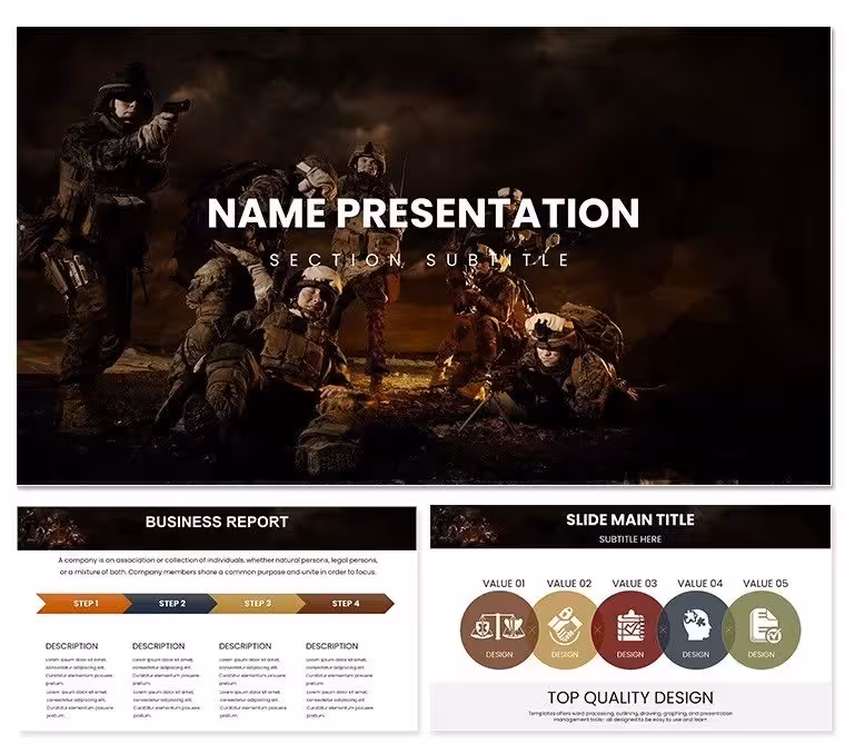 Military Operation Keynote Template