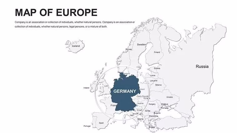 Editable Europe PowerPoint maps - Slide2
