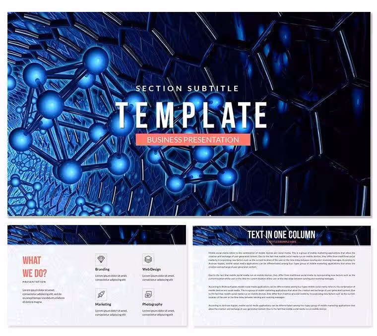 Molecules Chemistry PowerPoint template Presentation