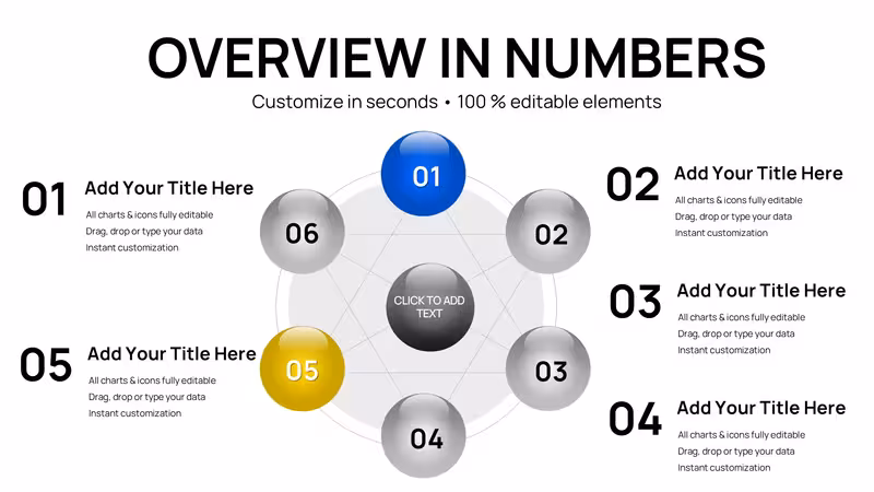Connected Balls Chart Template for PowerPoint - 26 Slides