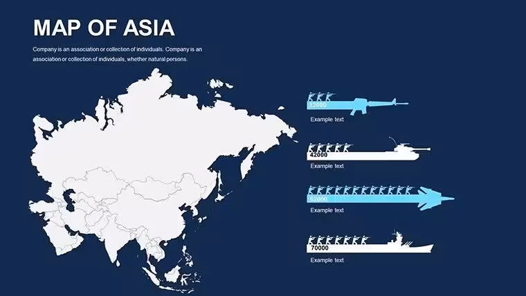 Editable maps of Asia for PowerPoint - Slide19