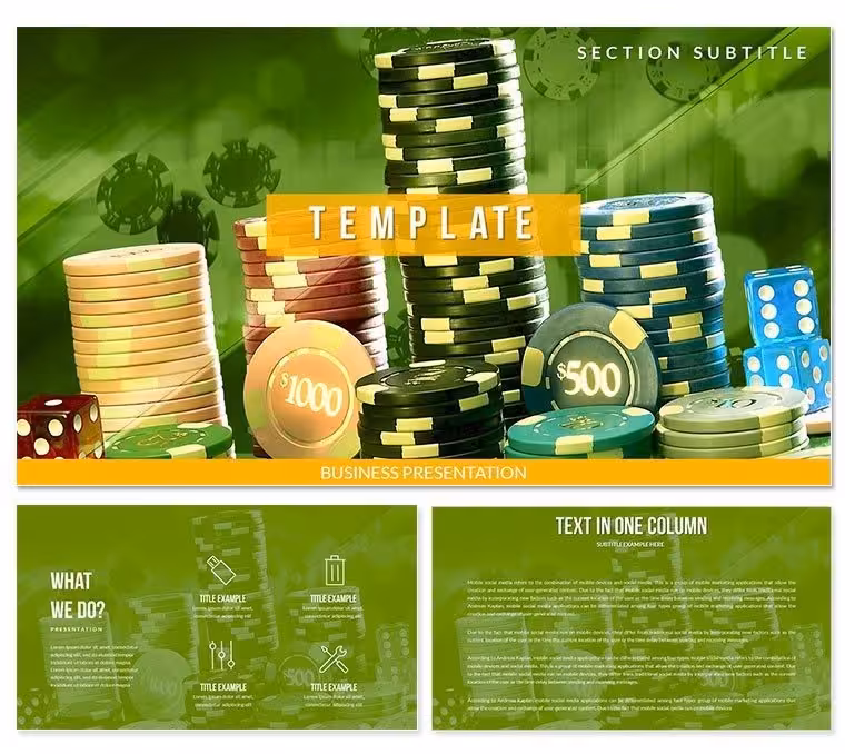 Strategies for Casino Games PowerPoint templates