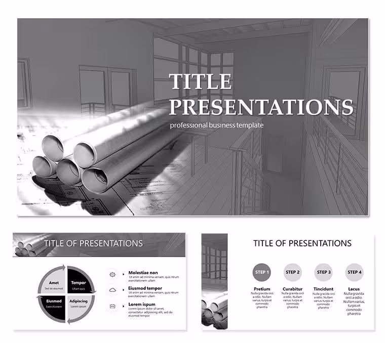 Engineering drawing PowerPoint templates