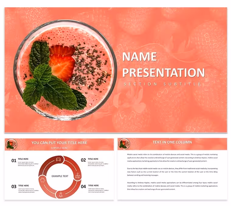 Berry Keynote Template: Fresh Takes on Healthy Eating Narratives