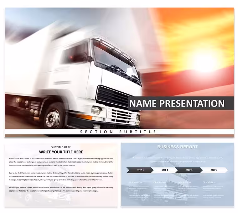 High-Speed Logistics Keynote Template: Navigate Supply Chains Visually