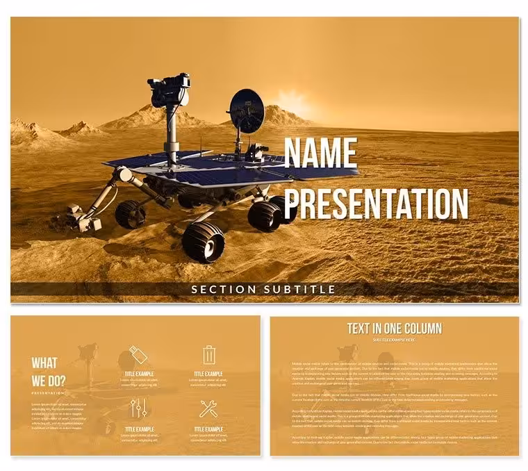 Mars Rover PowerPoint Template - Professional Presentation Slides | Download