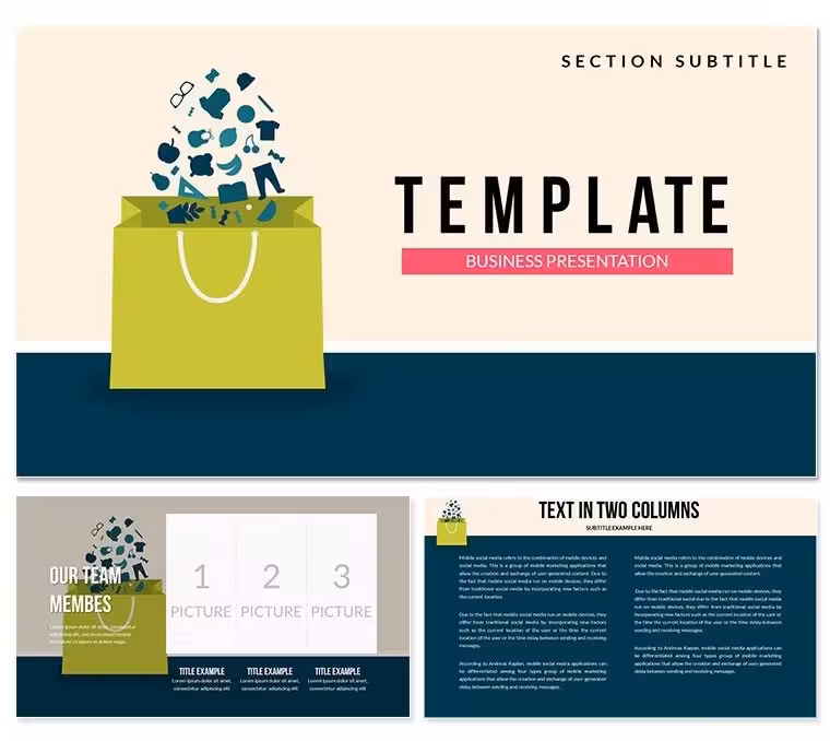Presentation Online Shopping PowerPoint template
