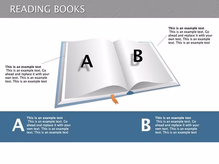 Reading Books Keynote Diagrams Template
