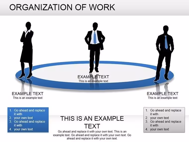 Organization of Work PowerPoint Diagrams: Download PPTX