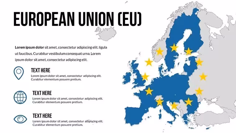 EU Keynote Maps Template: 30 Editable Country Slides