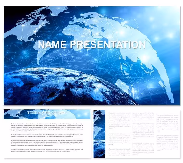 Business Networking PowerPoint Template: Building Bridges in the Corporate World