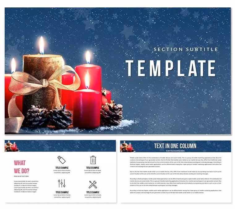 Christmas: customs and traditions of celebration PowerPoint templates