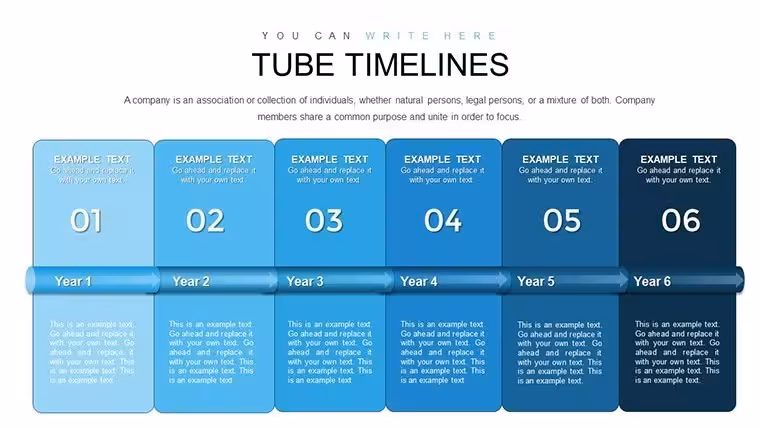 Tube Timeline Keynote Charts: Bring Sequences to Life