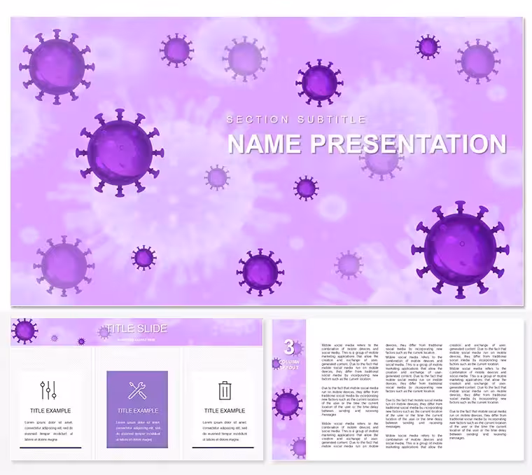 Virus Update PowerPoint Template - Customizable Business Presentation Tool