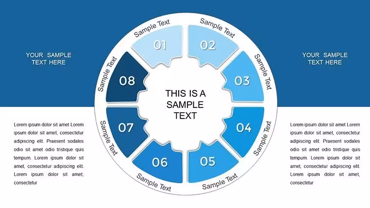 Circle Thumbs Puzzle Keynote Charts Template - Editable Keynote | ImagineLayout