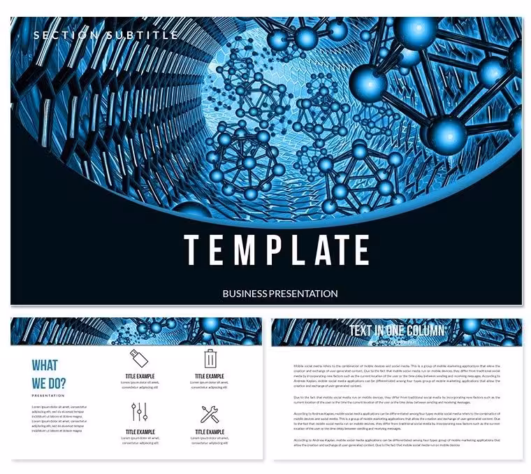 Group Molecule Dna Cell PowerPoint template