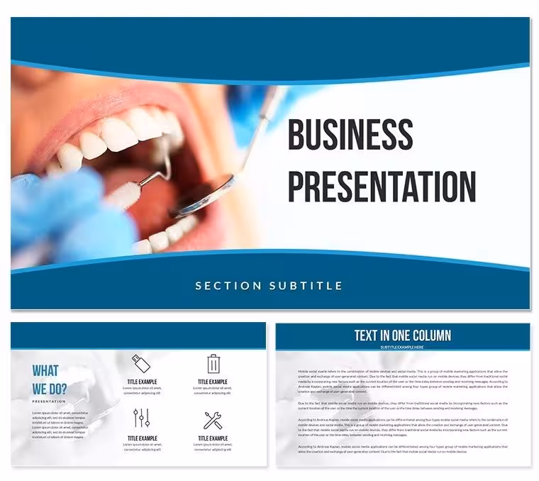 Dentist: Dental Sealing PowerPoint Templates