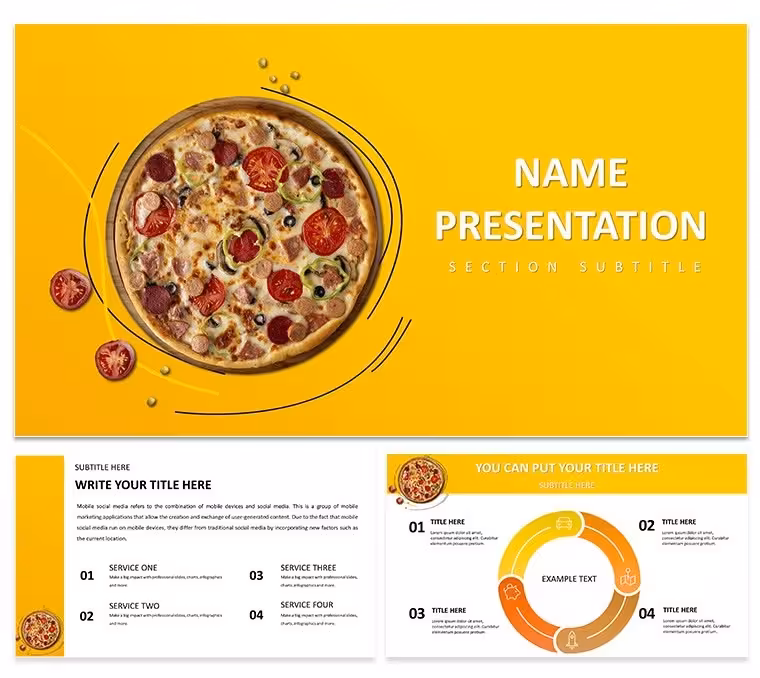 Pizza Menu Keynote Template - Download Presentation