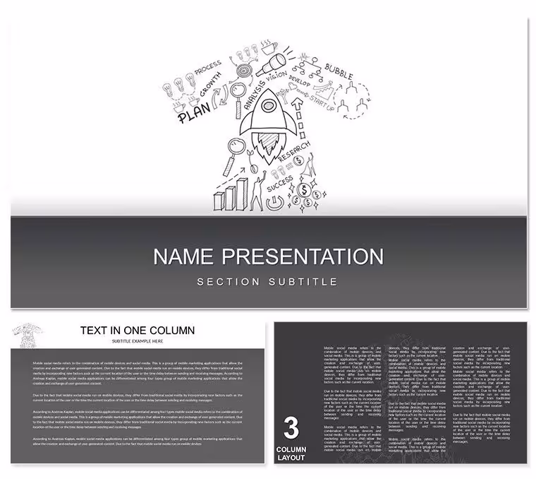 Startup Direction PowerPoint template