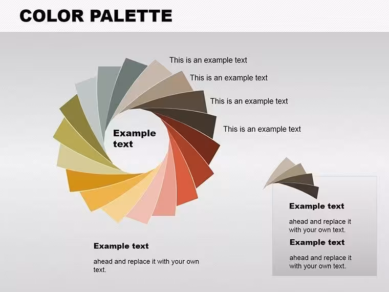 Vibrant Color Palette PowerPoint Charts Template