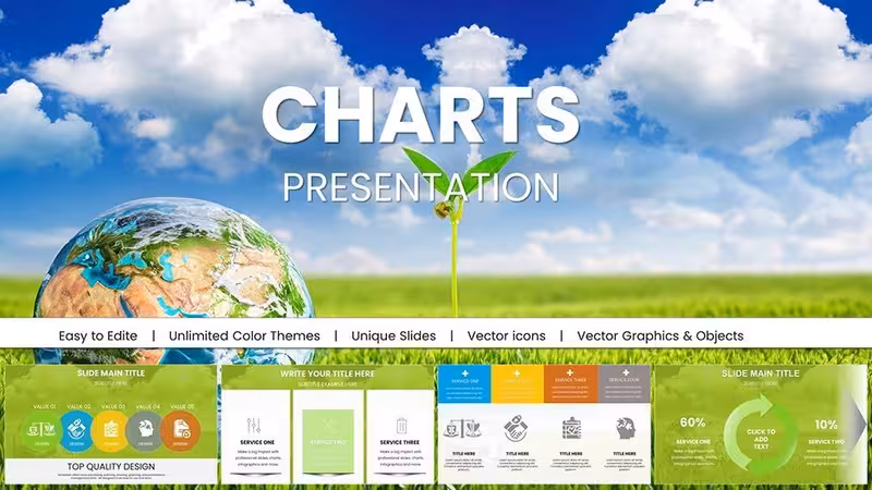 Stunning Eco Planet Charts Keynote Template