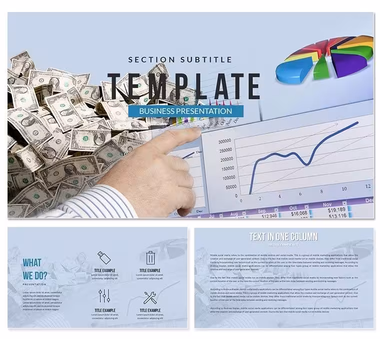 Investment Money Market PowerPoint Template