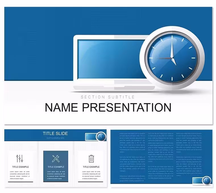 Working Hours PowerPoint Template: Master Business Schedules Visually