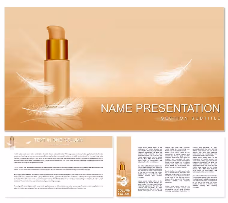 Skin-Tone Corrector PowerPoint Template Presentation