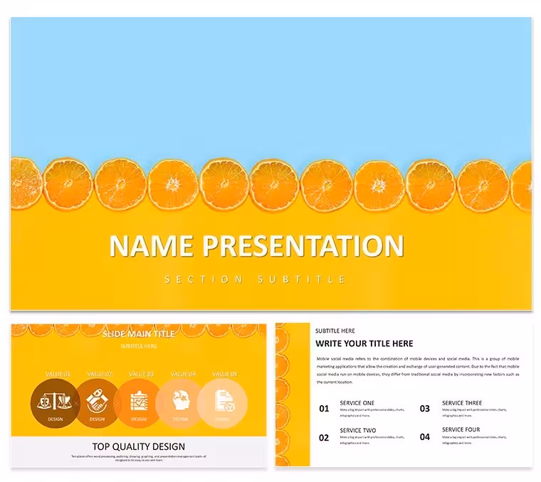 Citrus Fresh Keynote Template
