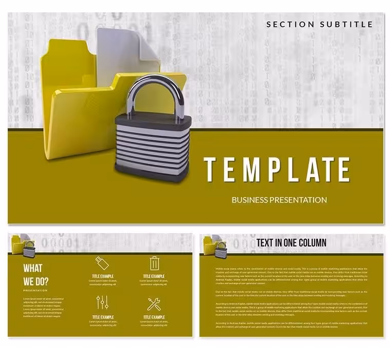Close Access Folder Password PowerPoint templates