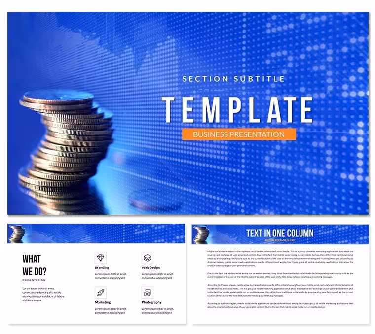 Make Money from Online Business PowerPoint Template: Monetize Your Message
