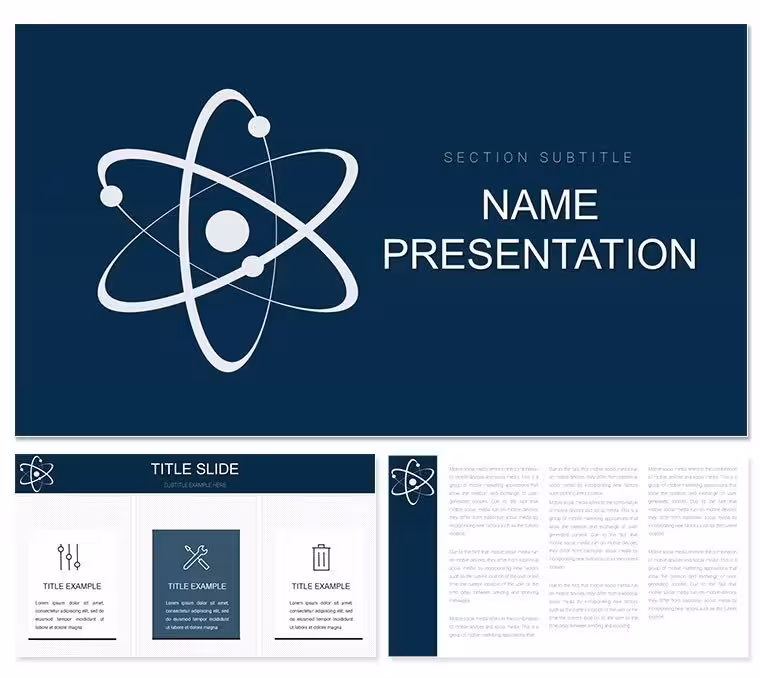 Nuclear Energy PowerPoint Template: Fuel Scientific Dialogues
