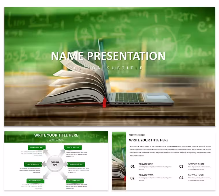 Educational Technologies PowerPoint Template: Power Up Your Pedagogy