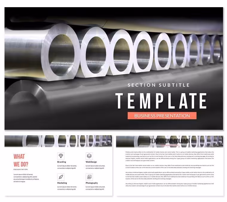 Stainless Steel Tube Stockists PowerPoint Template | Download Now