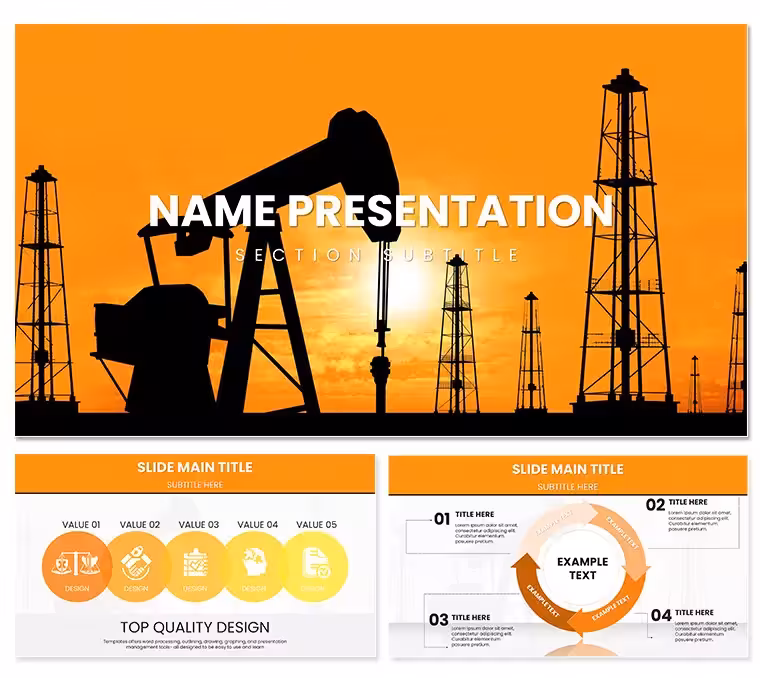 Oil & Gas Extraction PowerPoint Template: Fuel Your Industry Insights