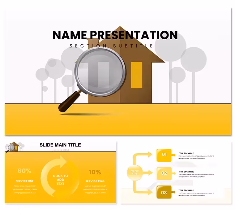 Search House PowerPoint Template: Streamline Your Real Estate Presentations