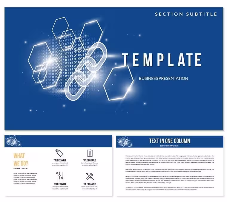 Benefits of Blockchain PowerPoint templates