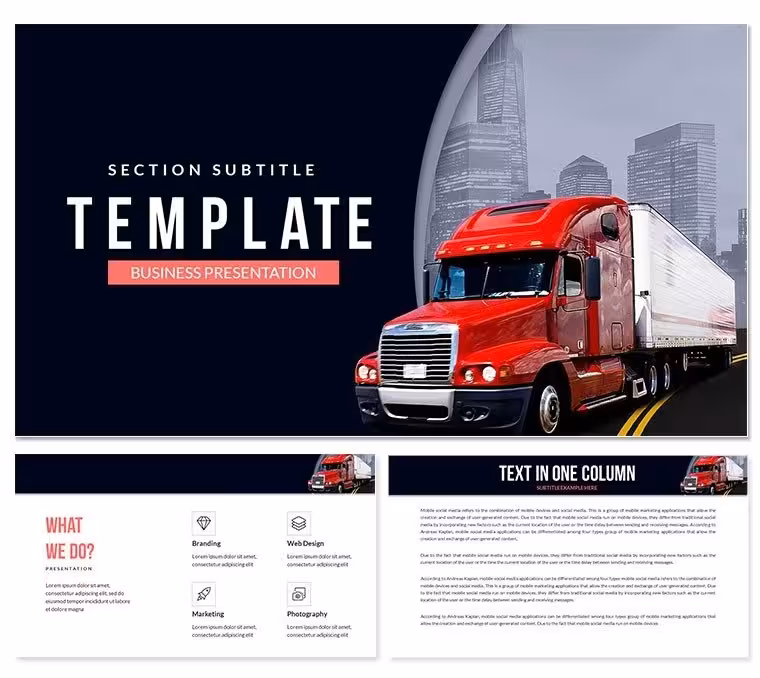 Cargo Transportation PowerPoint Templates
