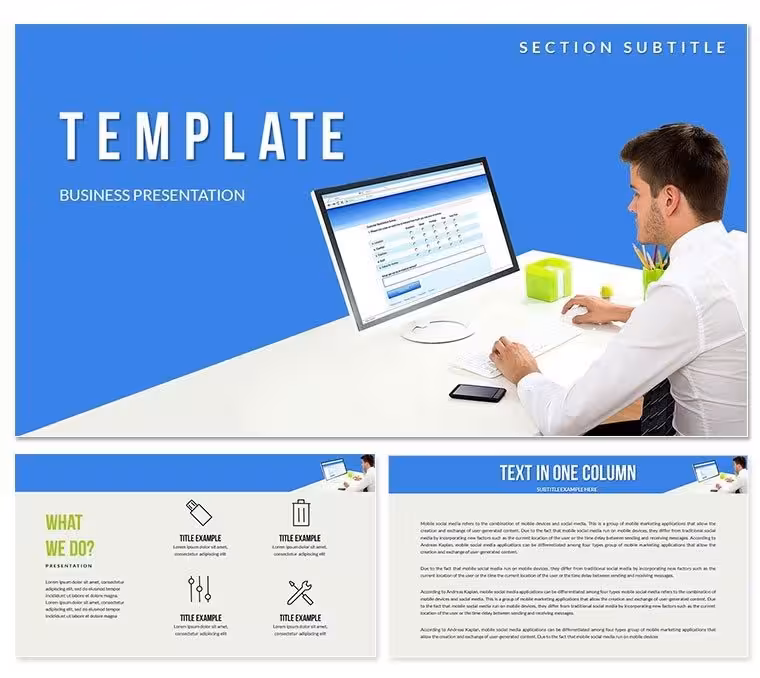 Customer Service Manager PowerPoint templates