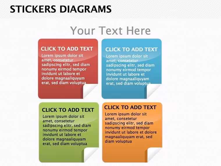 Stickers Keynote Diagrams Templates