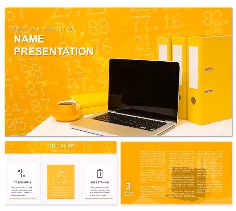 Remote Work: Jobs PowerPoint template