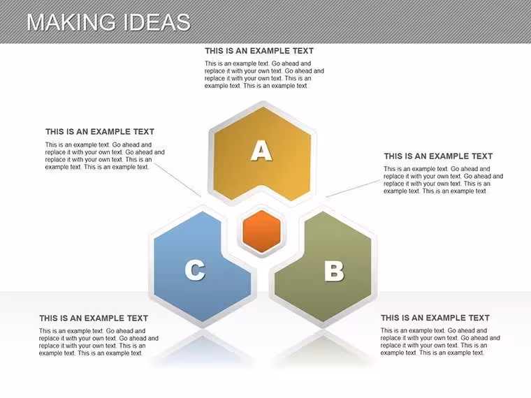 Presentation Making Ideas PowerPoint Diagram Template