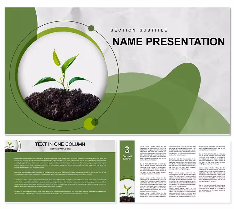 Plant Ecology PowerPoint Template: Ignite Your Environmental Story