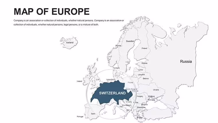 Editable Europe PowerPoint maps - Slide4